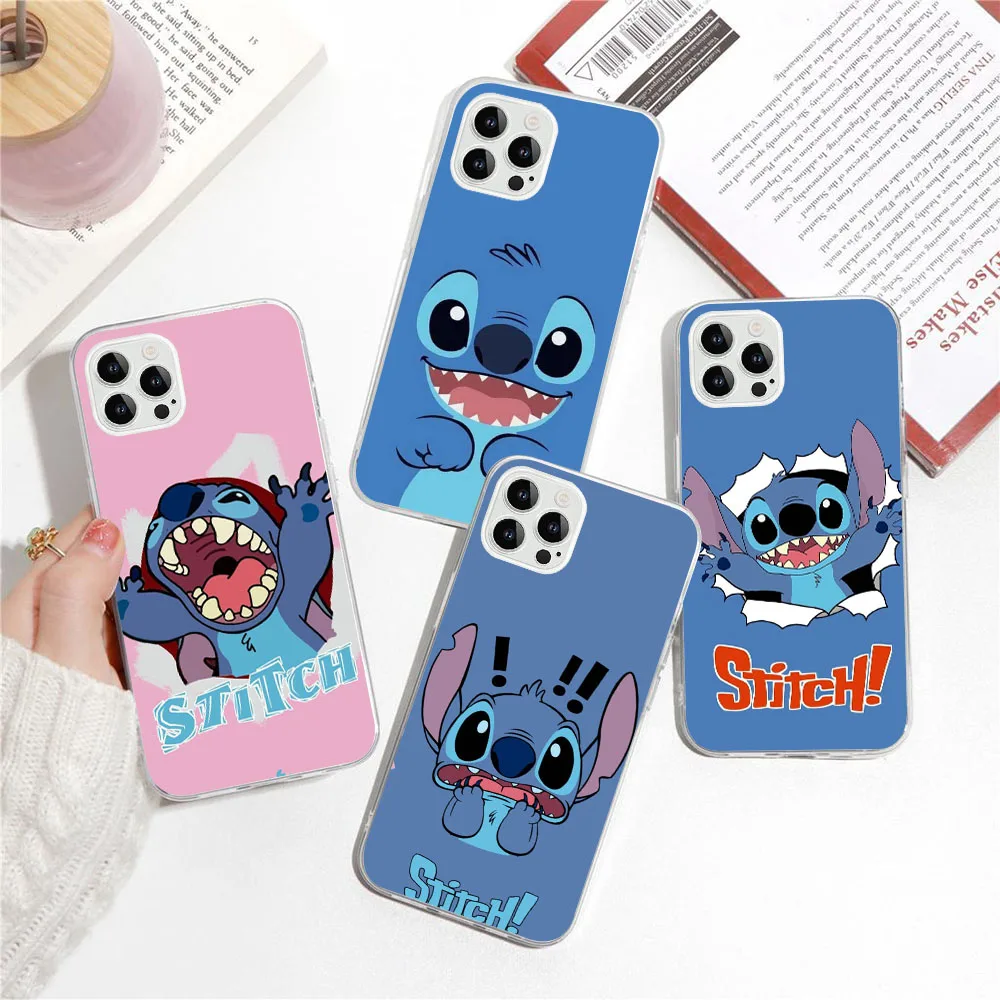 SK-35 HOLA Stitch Silicone Case For Tecno POP 4 AIR 5 5P Camon 15 16 17 17P 18 18T 18P 18i 19 Premier Neo Pro