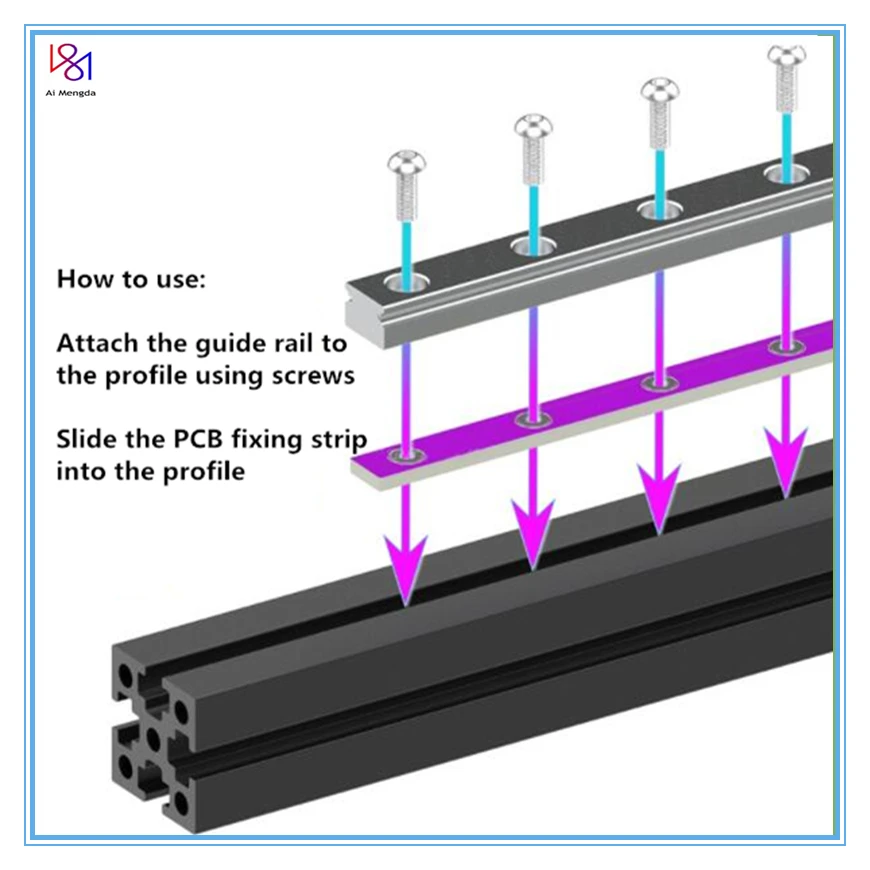 10pcs MGN7 Linear Rail Fixing Glass fiber bar for 1515 aluminum profile for Voron v0 V0.1 3D Printer parts