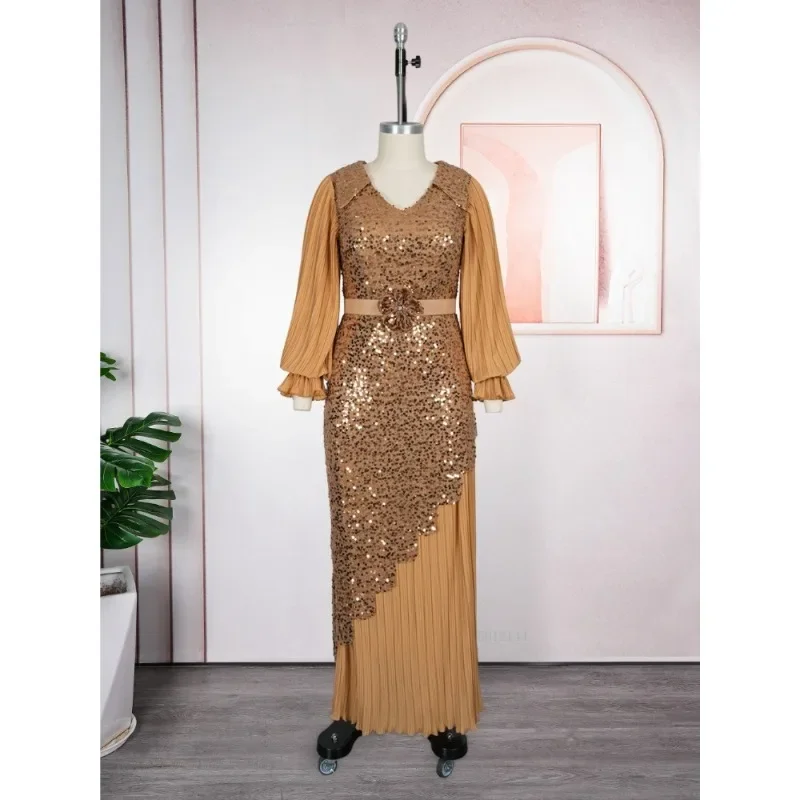 2026-elegant-african-dresses-for-women-plus-size-sequin-evening-party-long-dress-dashiki-ankara-outfits-robe
