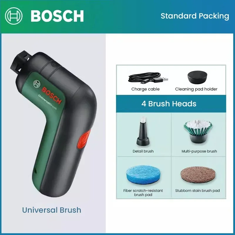 Bosch Electric Cleaning Brush, Multifunctional Power Cleaner with Universal Brush for Bathroom, Floor, Grout & Kitchen Surface