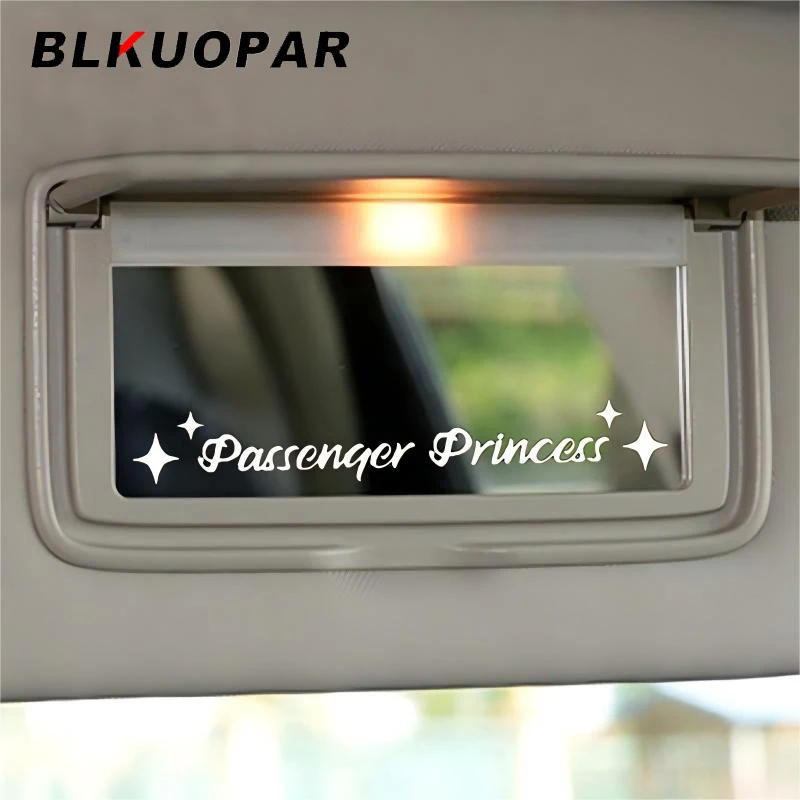 BLKUOPAR Passenger Princess Car Stickers Funny Words Rearview Mirror Decal Sunscreen Vinyl Windshield Motorcycle Car Decoration