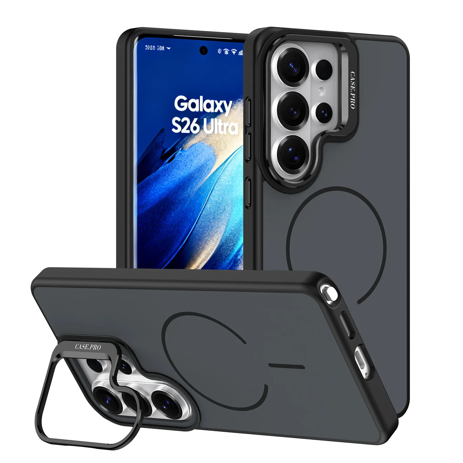 case for Samsung S26 S25 S24 S23 ultra magnetic Lens mount protective case plain Wireless Charging Anti-Scratch Shock Proof