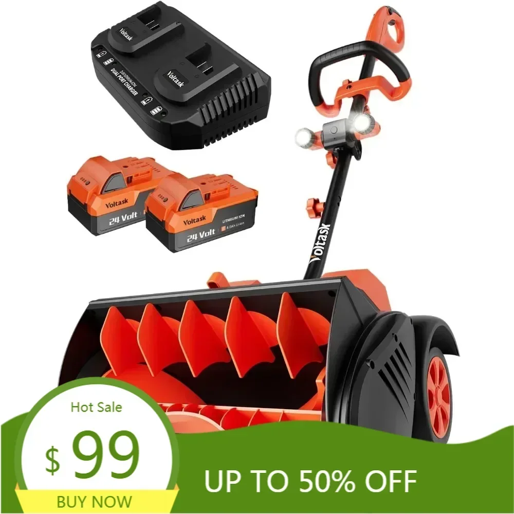 

Бестселлер: 48-вольтовый 16-дюймовый бесщеточный снегоуборщик с аккумулятором 4 Ач и направленным выбросом снега