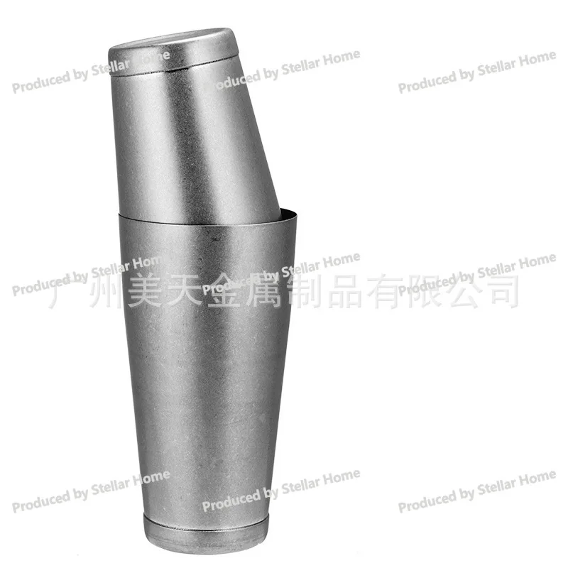 304 Stainless Steel American Bartender, Boston Three-stage Shaker Hall Cup Matte To Make Old Version