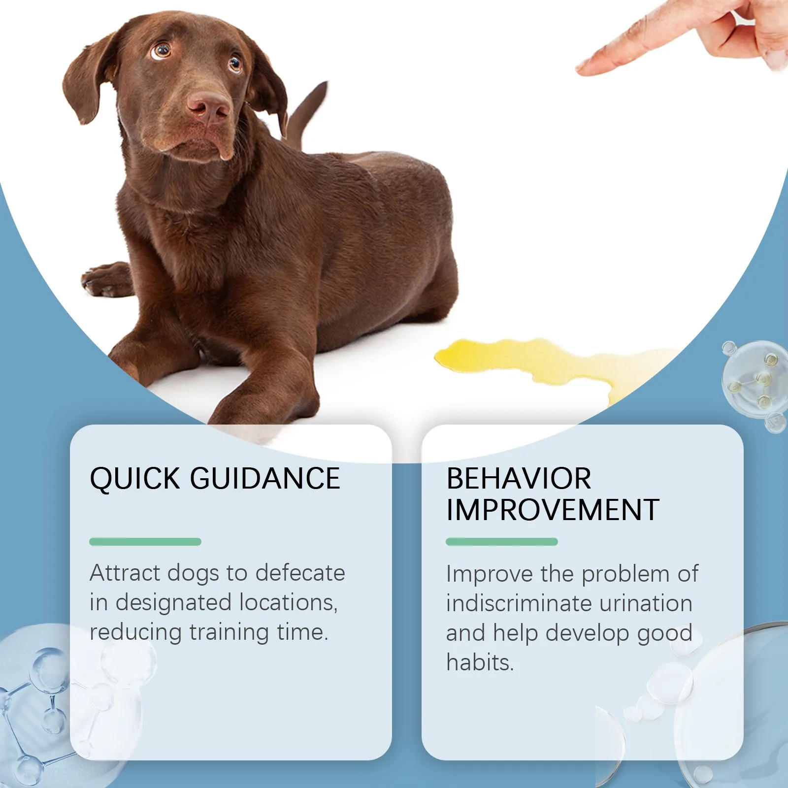 Dog Toilet Training Spray, Puppy Toilet Training Spray, Corrects Your Dog's Bad Bowel Behavior And Train Your Dog To The Toilet