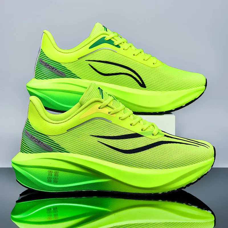2026Men's and Women's Professional Carbon Board Marathon Running Shoes Shock Absorption Ultra-light Stable Support Sports Shoes