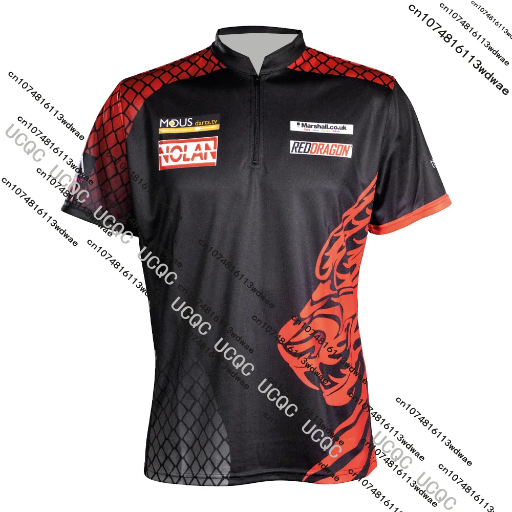 Camiseta Jonny Clayton New Dragon The Ferret Dart para Fãs, Uniforme de Competição de Dardos Esportivos, Treinamento, Respirável 3D, Masculina e Infantil