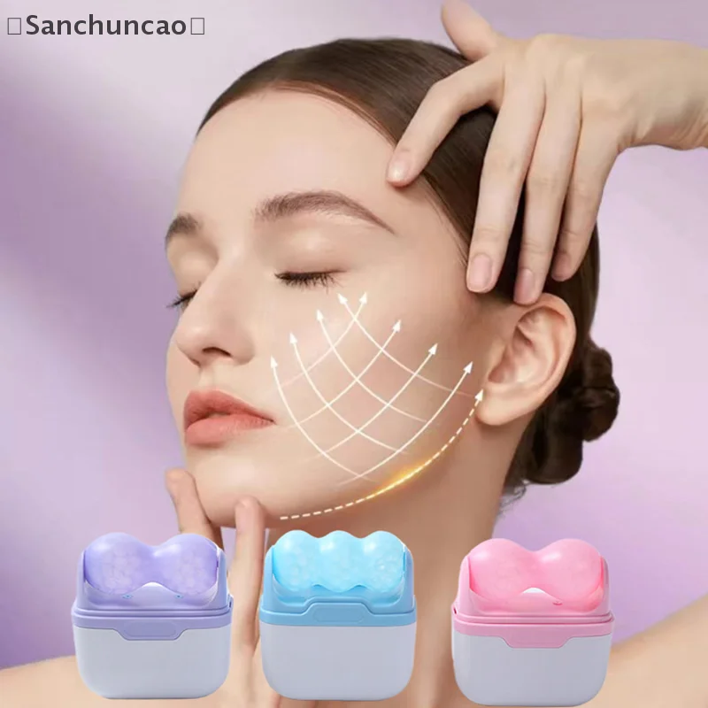 

Double Head Ice Roller For Face Eye Puffiness Migraine Pain Relief And Minor Injury Facial Cold Therapy Massage Roller Skin Care