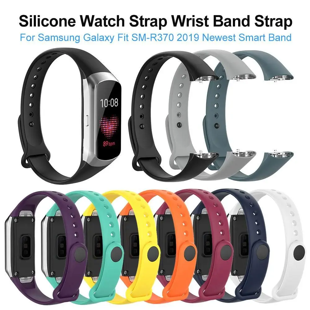 Watch band Accessories Soft Silicone WristBand Buckles Strap Breathable Watchband Replacement For Samsung Galaxy Fit SM-R370