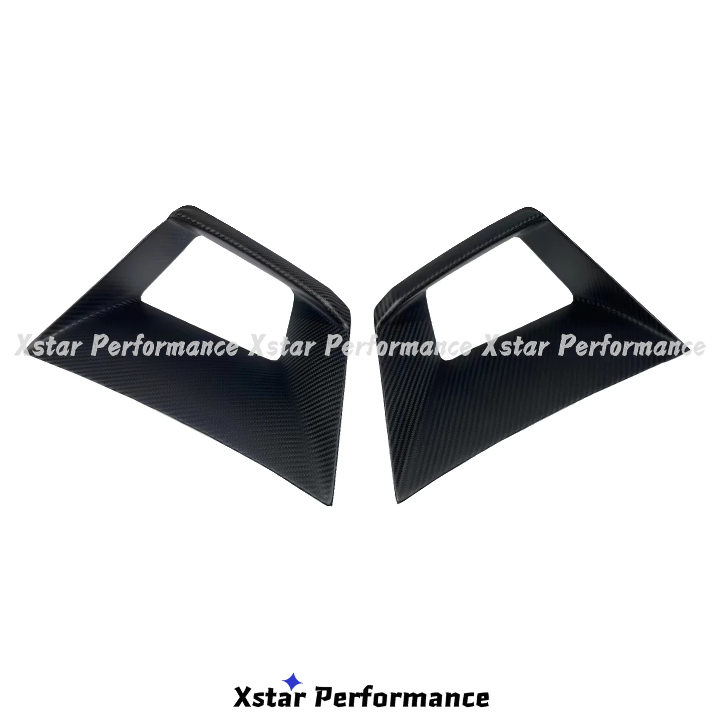 Xstar-rejillas de ventilación para Lamborghini huracán STO, cubierta de fibra de carbono seco, estilo Lamborghini