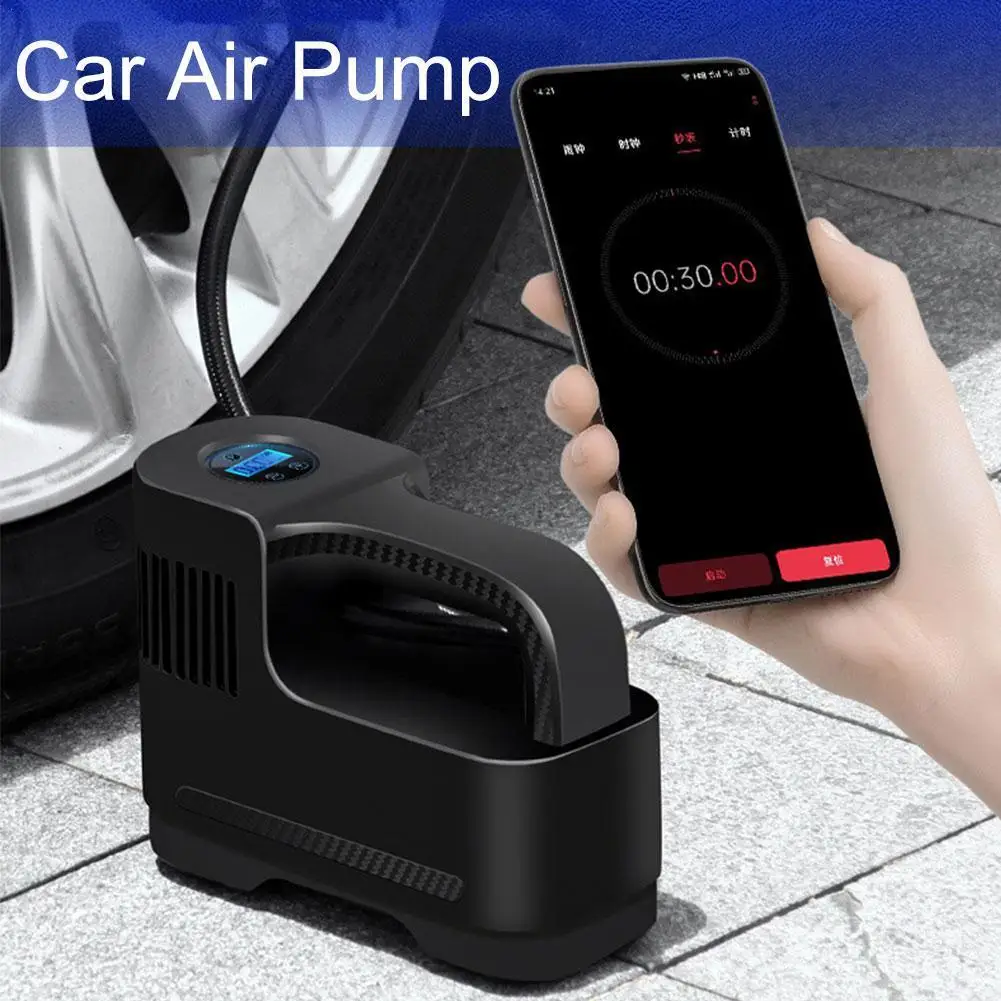 

Portable Multi Functional Wireless Intelligent Car Inflation Pump Electric Pump Air Inflator With LED Light Car Electric Pump