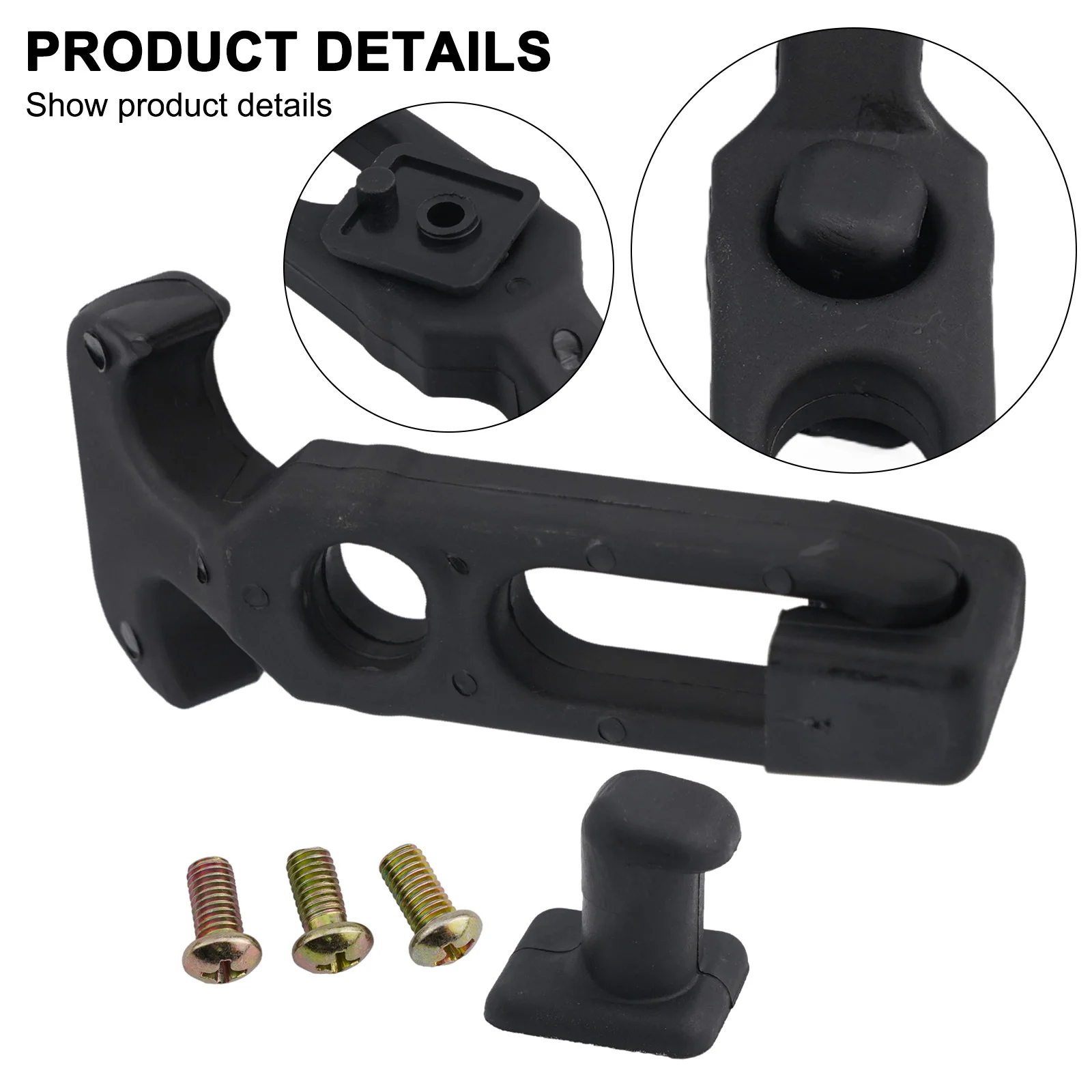2 Pack Flexible Rubber T Handle Hasp Latch for Toolbox Cooler RV Cart Off Road Vehicles Construction Farm Industrial Use