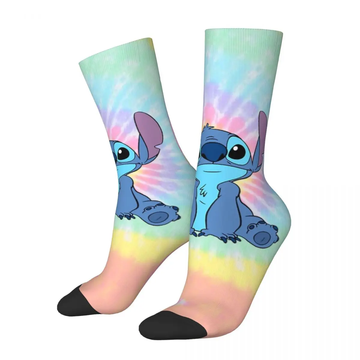 Men Women Kawaii Socks Colorfull Stitch Cute Accessories Super Soft Socks Suit For Spring Autumn Winter