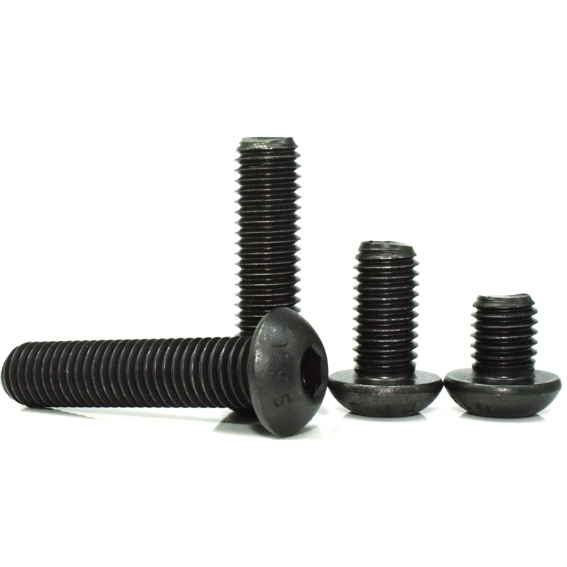 M3 Hex Socket Button Head Screws, 12.9 High Strength Alloy Steel, Model Car Accessories & Industrial Fasteners, ISO7380 Standard