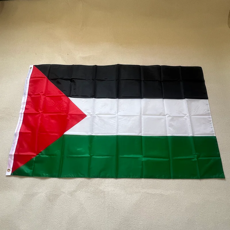 Bandera de Palestina colgante, 150 poliéster, alta calidad, 90x 100% cm, para Decoración