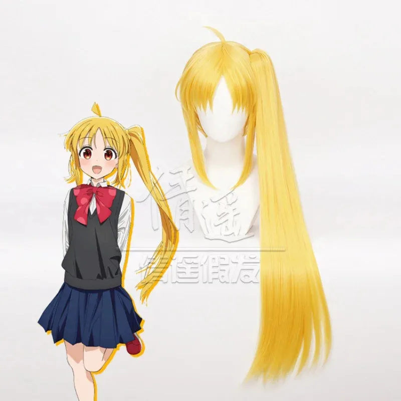 

Lonely Rock Yidizhong Summer Cosplay Wig Bright Yellow Ponytail Anime Wig