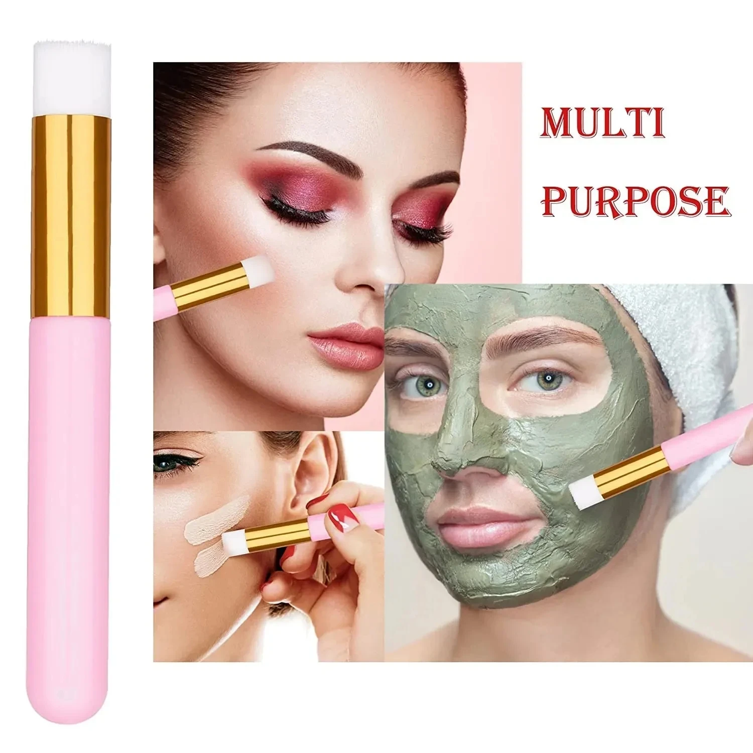 Cepillo de limpieza de pestañas, cepillo de champú para extensiones de pestañas, removedor de espinillas, herramientas de maquillaje, cepillo de cejas de poros de nariz