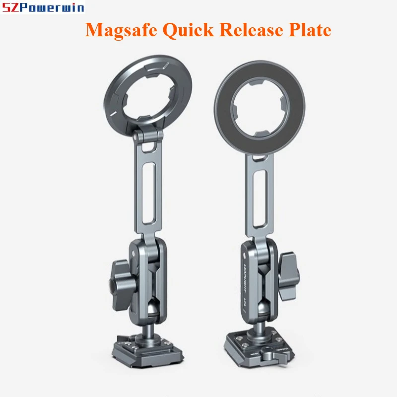 

Магнитное крепление Arca-Swiss для телефона с быстросъемной пластиной Magsafe для DJI Rig, вертикальной/горизонтальной съемки, влогов, шейного ремня, штатива