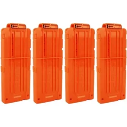 Bullet Clips 4 Pack 12-Darts Quick Reload Clips Magazine Clips for Nerf N-Strike Elite Blaster(Orange)