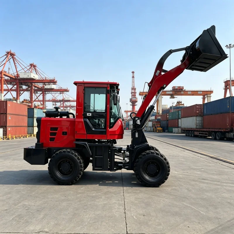Factory Direct Euro5 Power Low Vibration Diesel Loader Farm Loader 4WD mini Loader