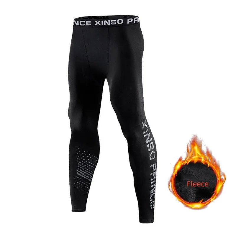 Calças de roupa interior térmica masculina inverno grosso velo forrado longo johns leggings quentes camada base bottoms manter quente calças de compressão