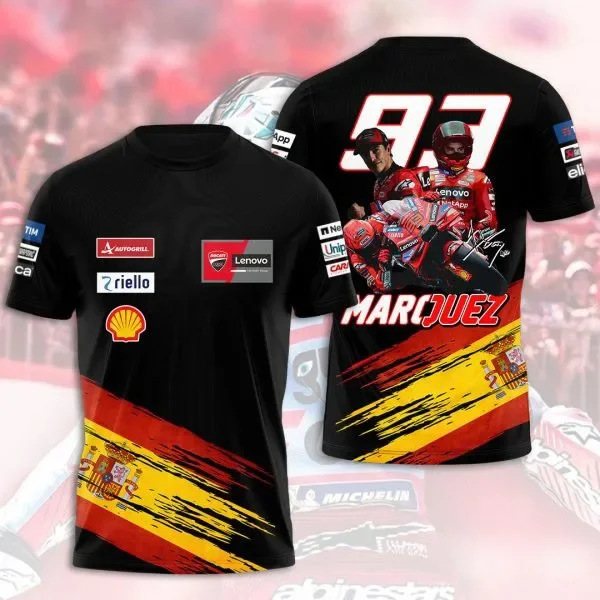 

2025 Men's Quick-drying T-shirt Ducati Comfortable Sports Red Racing T-shirt Comfortable Casual Breathable Short Sleeves Moto