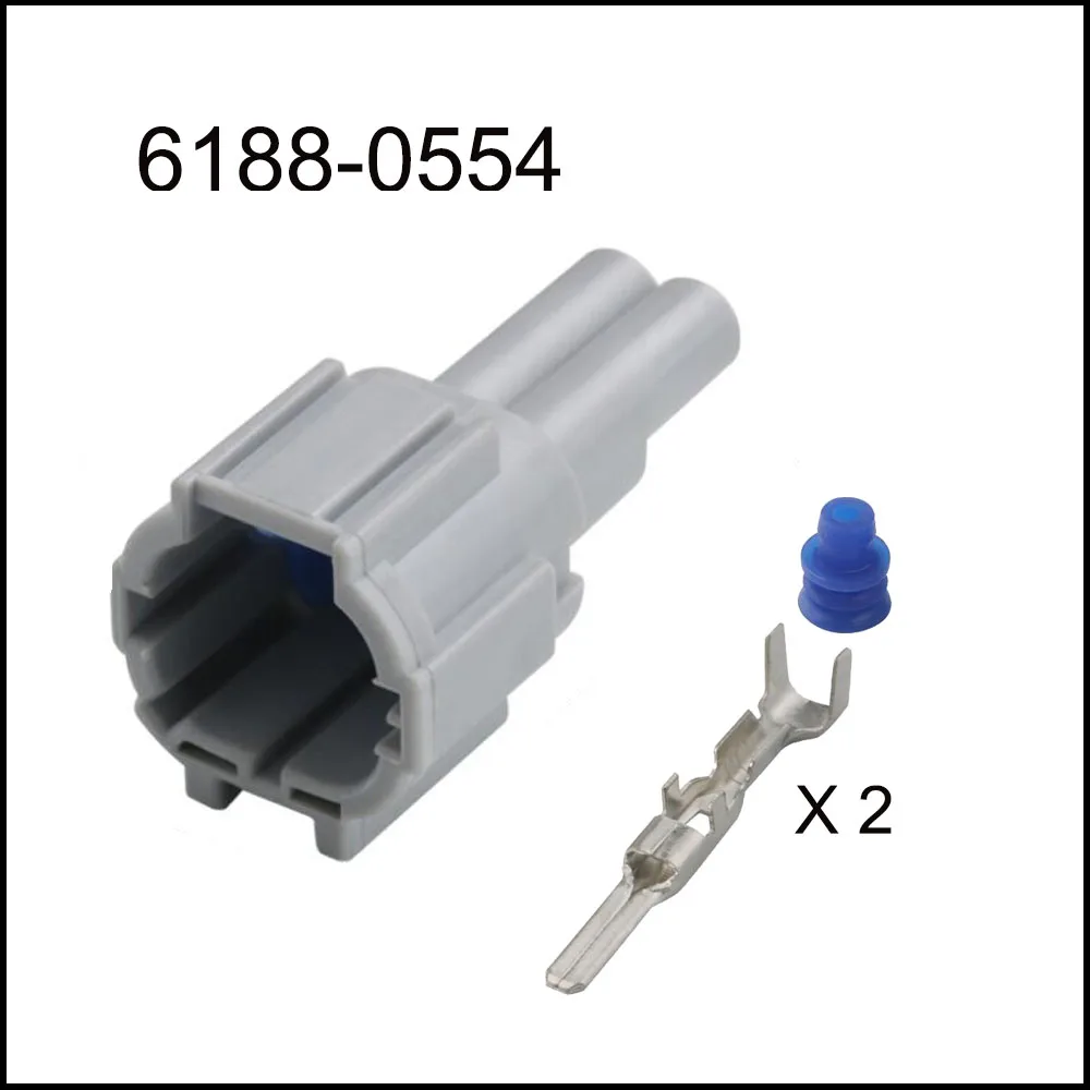 

200set 6188-0554 6185-0867 automotiveWaterproofconnector2pinfamale male cable Plug socket Includes terminal seal