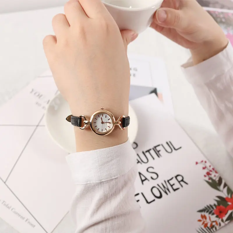 Small Dial Women\'s Watches Simple Quartz Wristwatches Leather Watches Ladies Watch Gift Girls Students Clock Reloj Para Mujer 시계