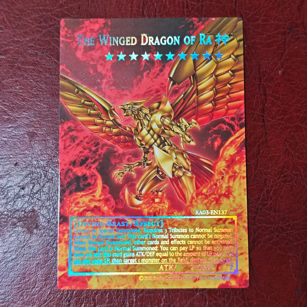 YuGiOh Divine-Beast DIY Full Picture Trading Card Not Original Collectible  Card for Gaming/The Winged Dragon of Ra - AliExpress 26
