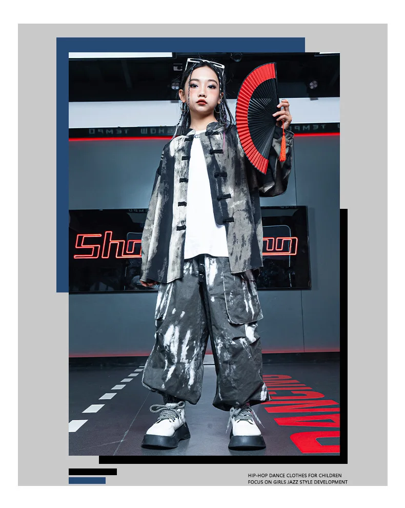 Children's performance costumes with Chinese style, kindergarten cheerleading dance costumes, elementary school class uniforms,