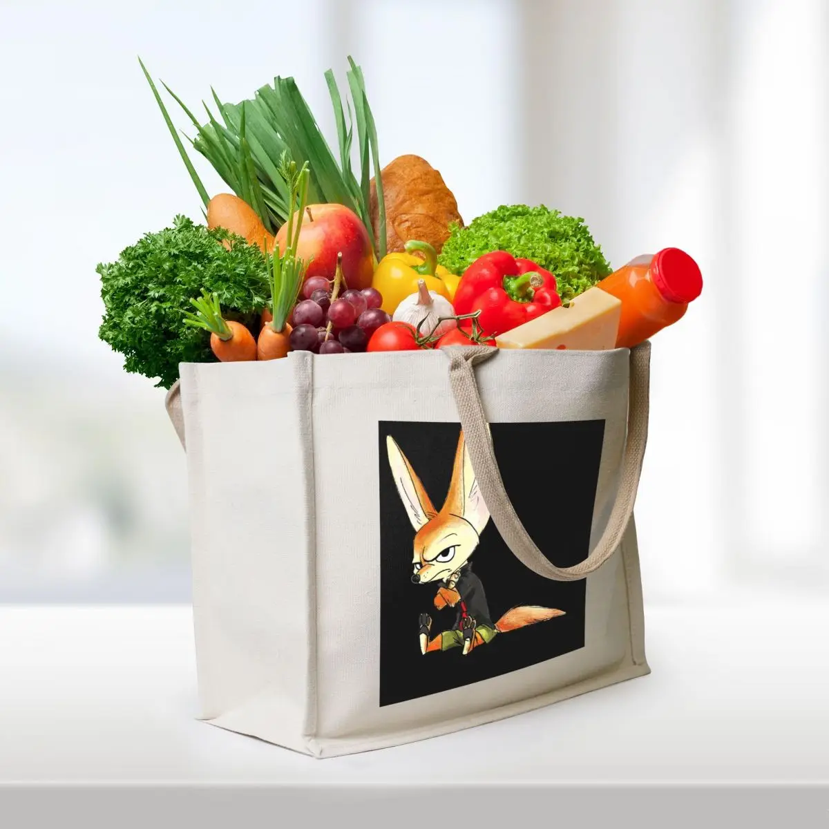 Finnick Tote Bag tote bag screen shopping trolley bag Eco tote bags aesthetic