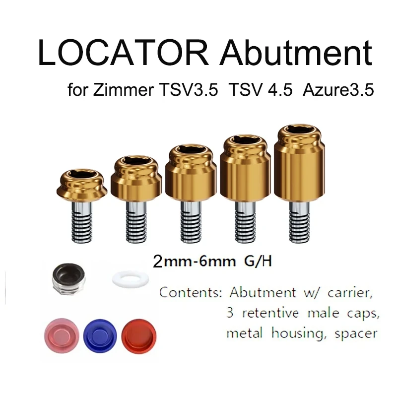 LOCATOR Abutment Compatible with the ZimVie (formerly Zimmer Biomet) Tapered Screw Vent Implant System