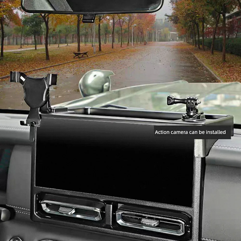 For BAW 212 T01 2024-2025 Center Console Storage Box Car Phone Holder & Action Camera Mount Interior Modification