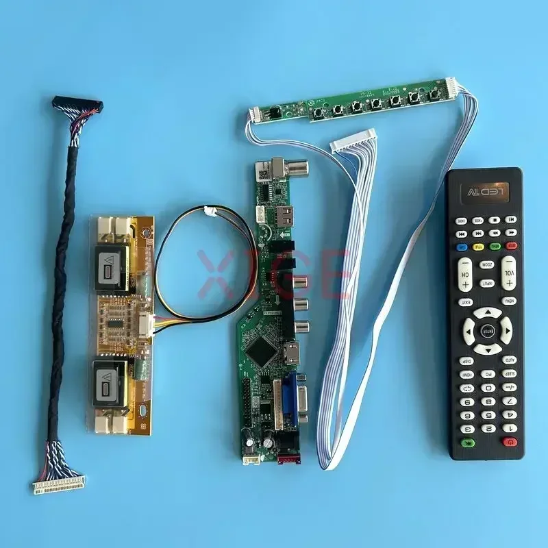 

For M190EN01 M190EN02 M190EN03 M190EN04 LCD Driver Board Analog TV 1280*1024 Kit DIY Screen LVDS 30 Pin AV+USB+IR+VGA+HDMI 4CCFL