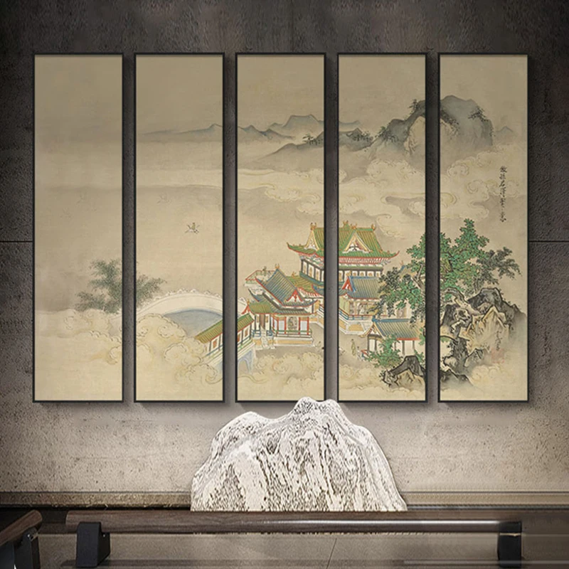 

Song Dynasty Aesthetics Canvas Poster Chinese Style Flower Bird Art Painting New Chinese Wall Decor Tea Room Study Room Print