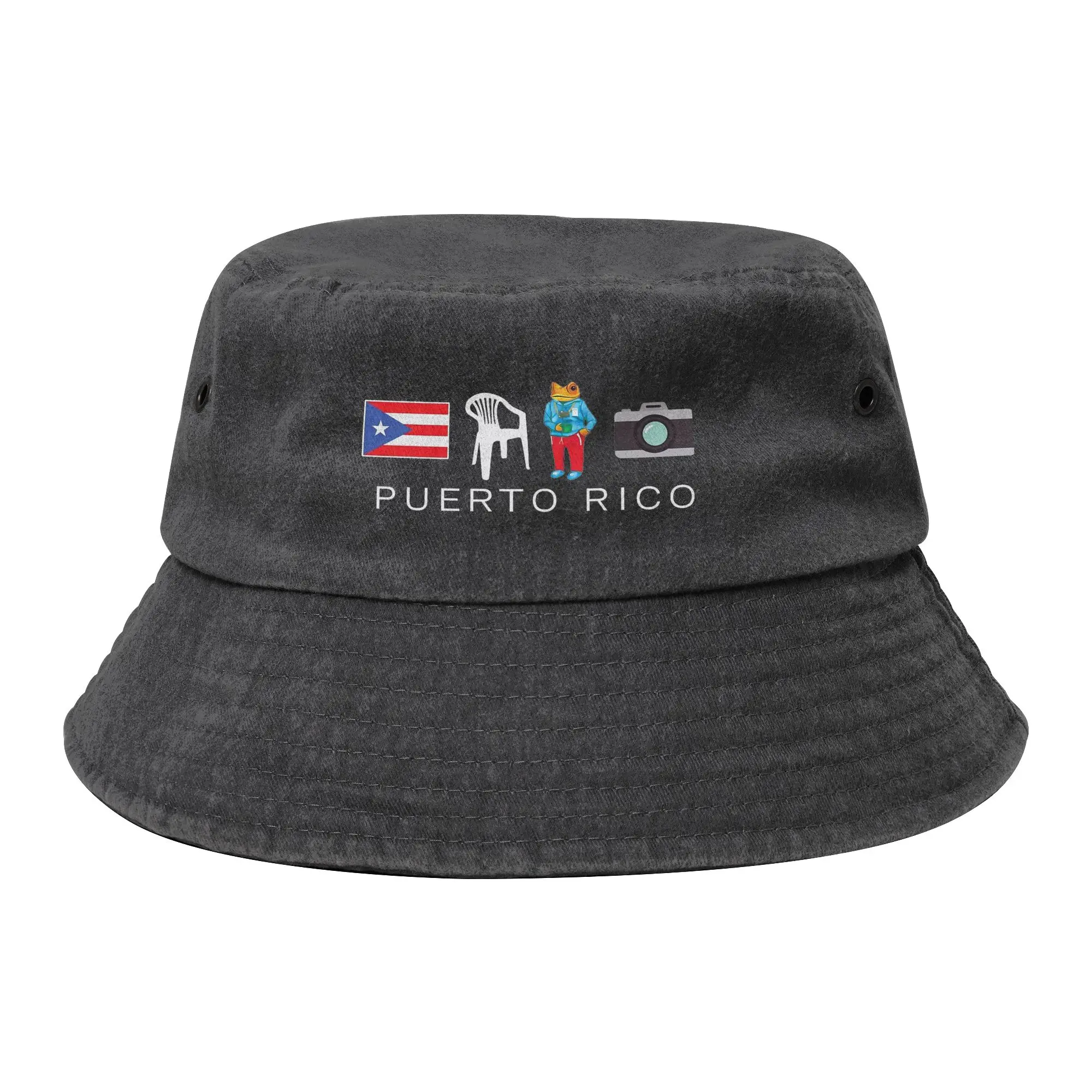 Stylish Puerto Rico DTMF Debi Tirar Mas Fotos Bucket Hat Men Women Lightweight Outdoor Bads Bunnys Fishing Hats Sun Hat