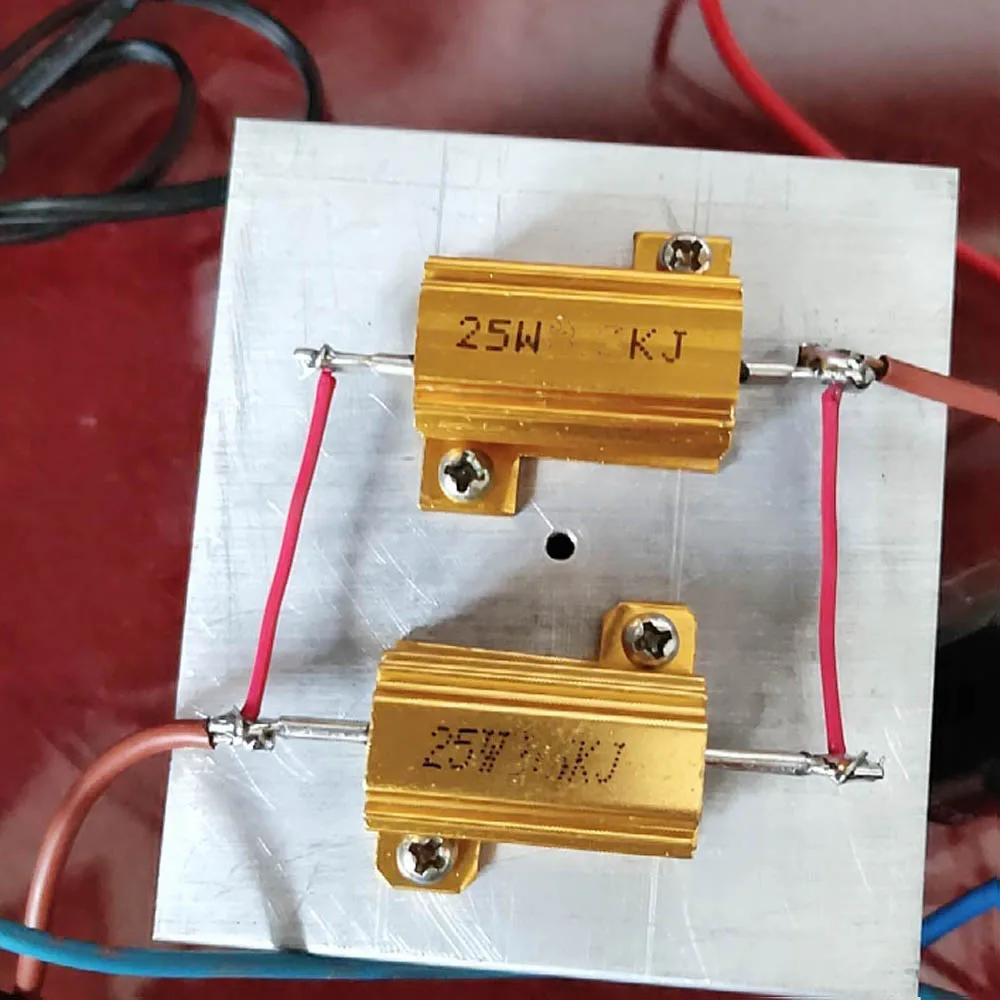 10W 25W 50W 100W resistore metallico di potenza 0,01r 0,1r 1R 2R 4R 8R 10R 100K ohm guscio in alluminio F/ tube amplificatore di potenza test carico fittizio