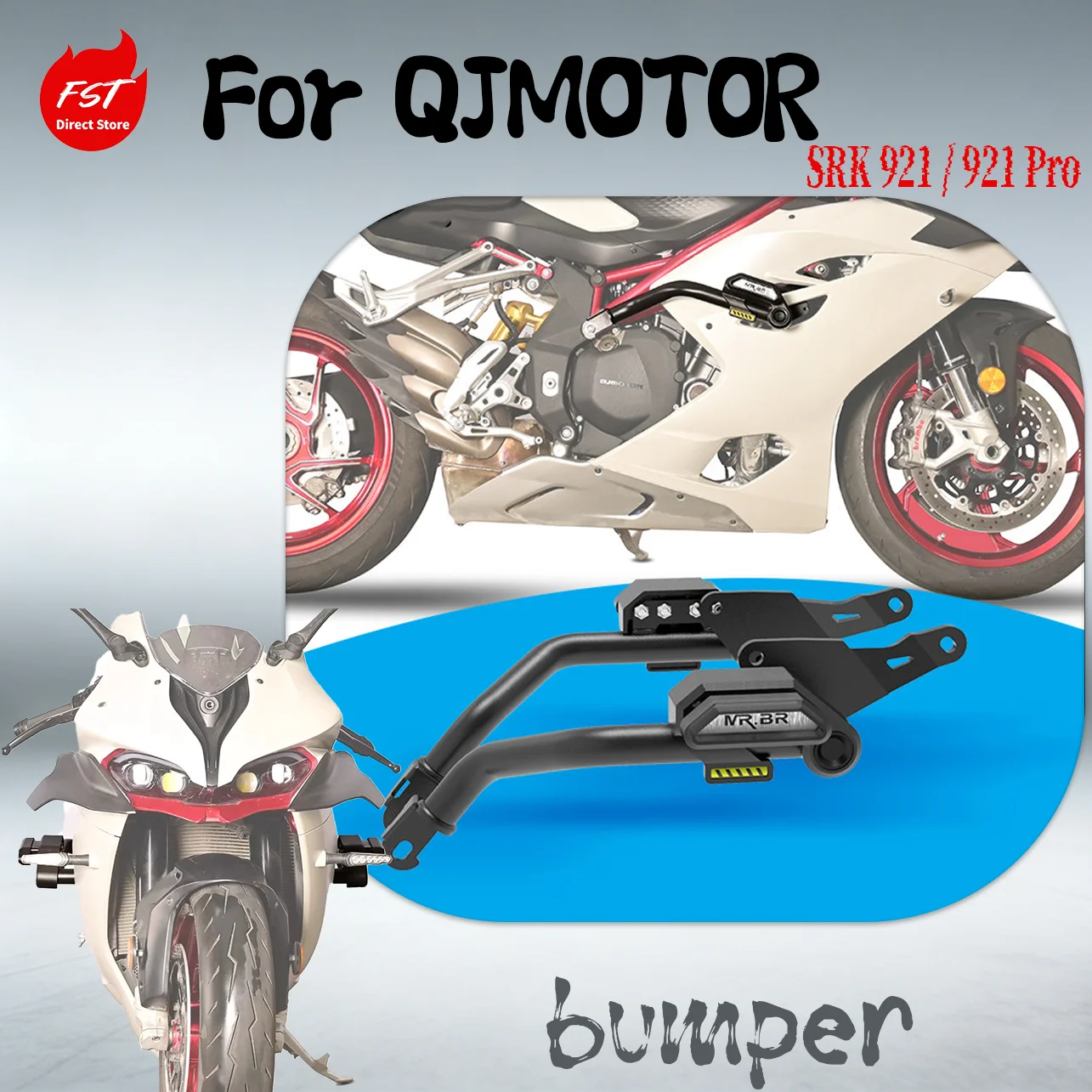 

Защитная дуга (краш-бар) для QJMOTOR SRK 921 / 921 Pro, противоударный слайдер, гоночный бампер, модифицированные защитные детали для мотоциклов