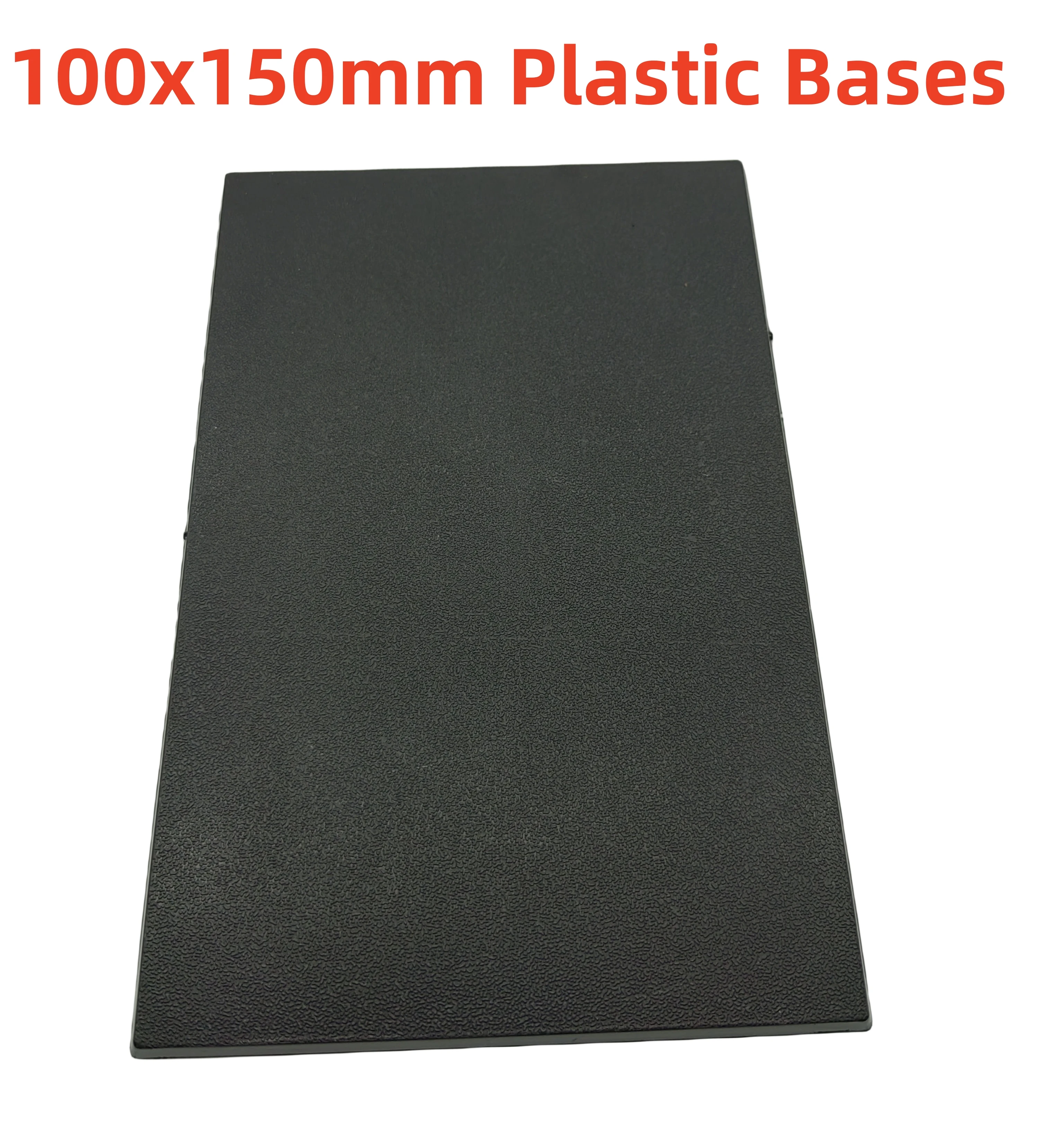 Bases de plástico rectangulares de 100x150mm para juegos de mesa de juego de guerra, figuras Diy, Bases de modelo 3D en miniatura, Base de 100x150mm