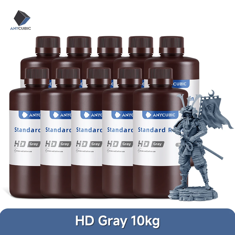 ANYCUBIC 1kg/10kg Standardowa żywica fotopolimerowa w płynie 405nm UV do drukarek 3D, żywica do druku LCD, materiał do Photon Mono — zdjęcie produktu 9
