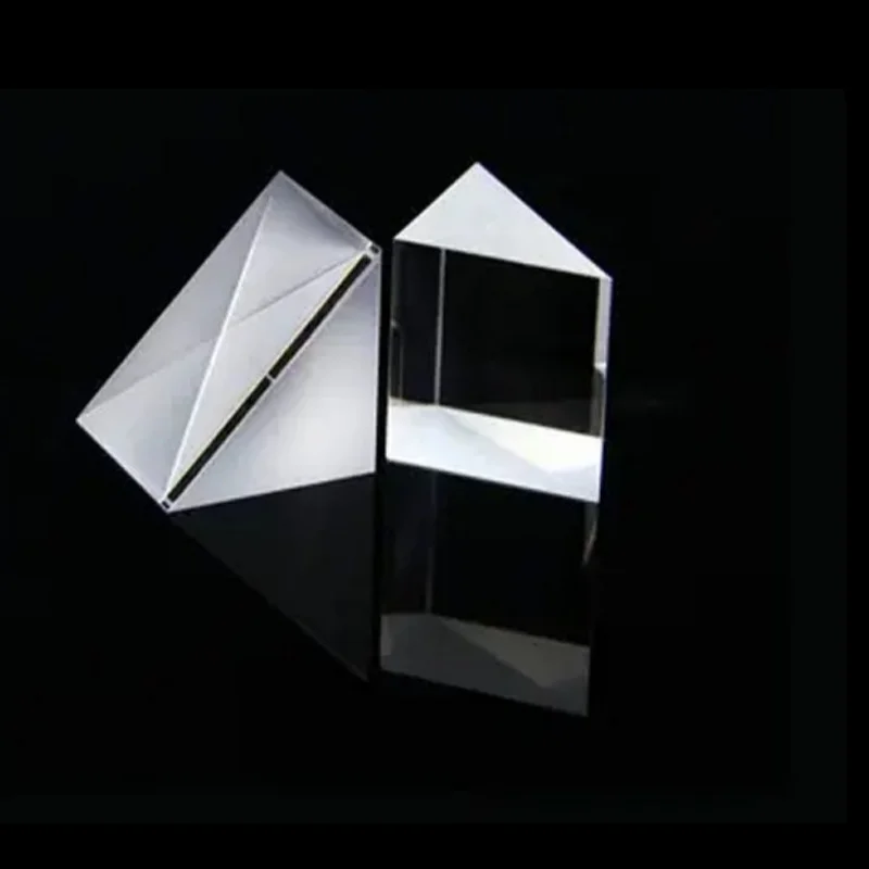 5PC 2x2x3mm K9 Optical Glass Isosceles Right-Angle Prisms 90-Degree Internal Reflection Tilted Coating for Optical Projects