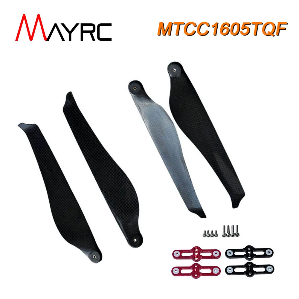 1 Pairs MAYRC 16x5 22x7.2 31x10.5 34.0x11.2 Inch Quiet Composite Fold-Blade Carbon Propeller for Large Crop Photography UAV