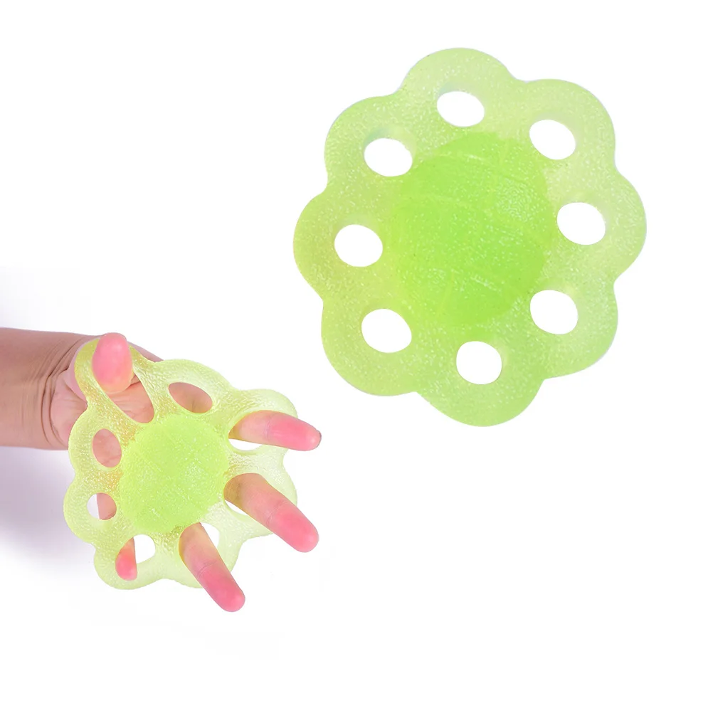

8-Hole Hand Grip Exerciser Ball For Strength Training Elastic Finger Stretcher Physical Therapy Rehab Tool Men Women Teens