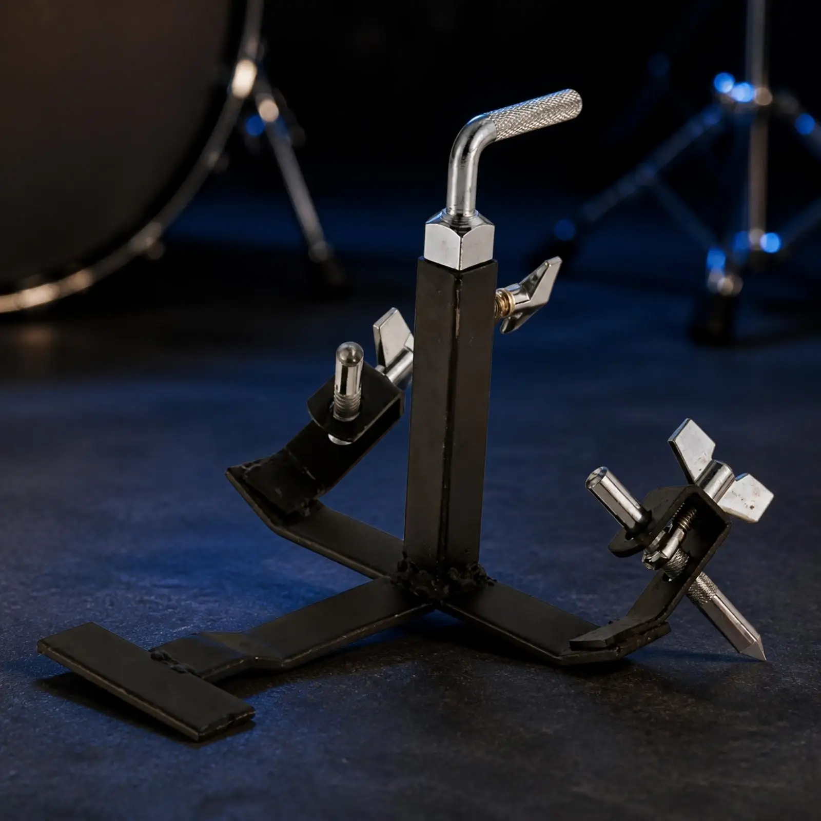 Drum-Set Expansion Clamp Professional Auxiliary Percussion Mount with Clamp Threaded Drum Accessory Mount Metal Secure Clamping