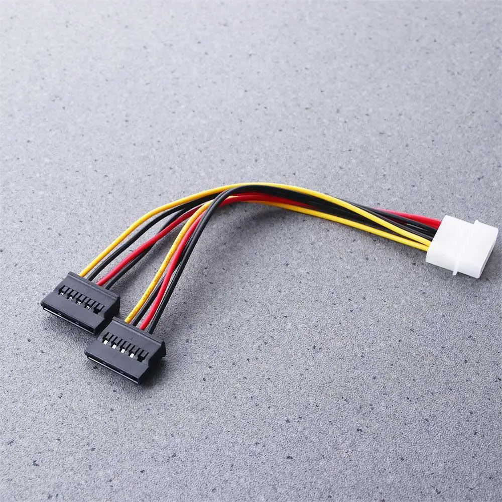 Power Lead Connector Wire Male to Female Hard Driver Power Cable SATA Adapter Cable Power Extension Cord SATA Power Cable