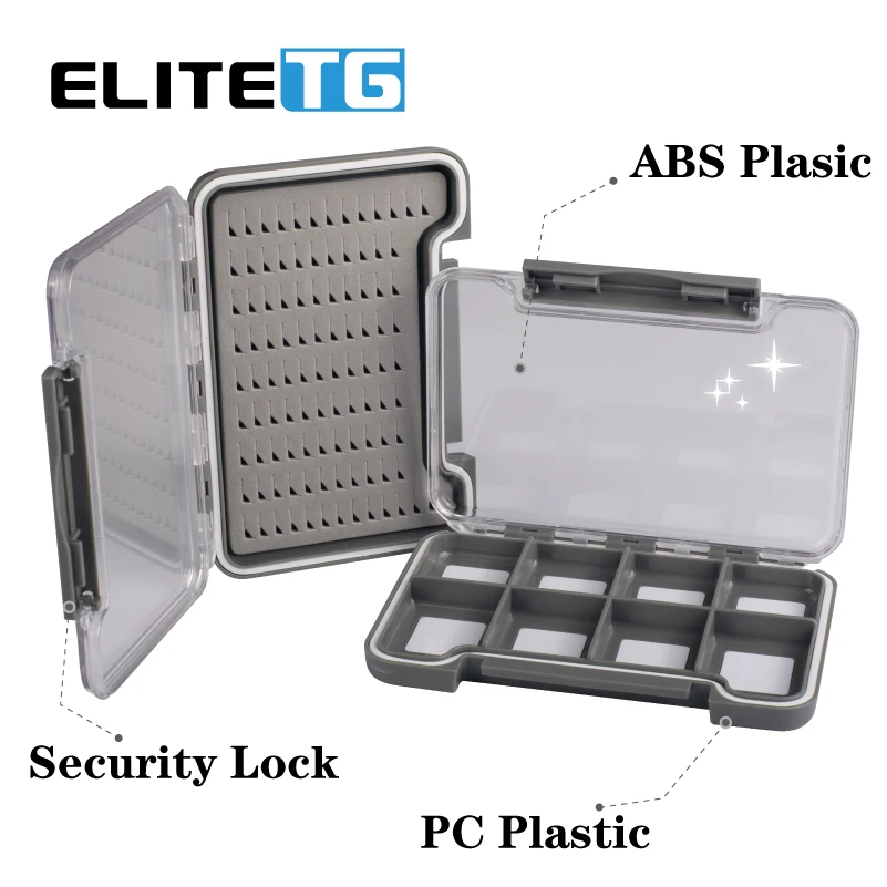 Elite TG Fishing Accessories Box Lure Fishing box Fly Tying Hooks Storage Box Bait Box Mini Portable Fishing Gear Box