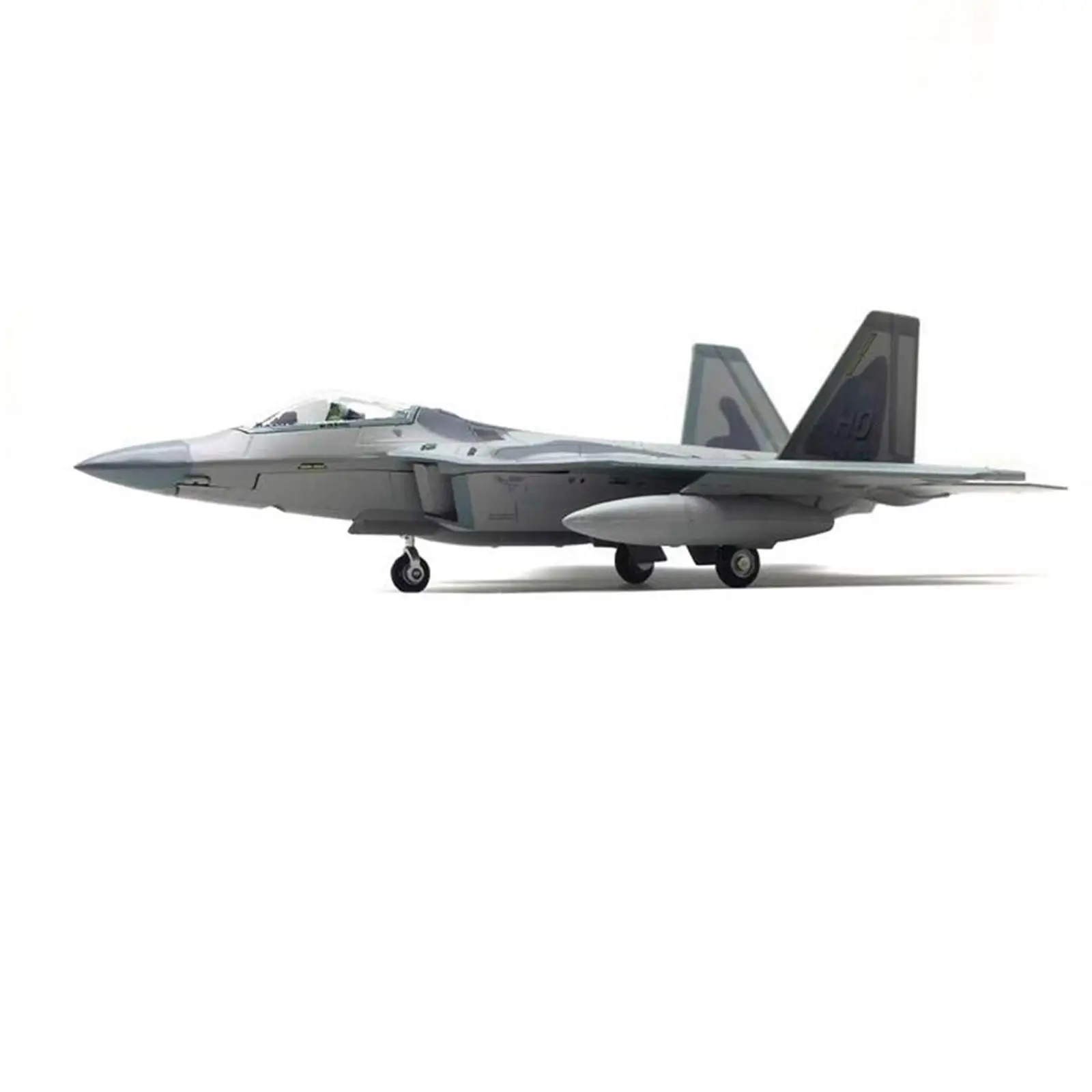 Diecast Fighter 1/100 USA F22 Aircraft, Collectibles Plane Model, Airplane with Base for Bookshelf Home Bedroom Cabinet Cafes