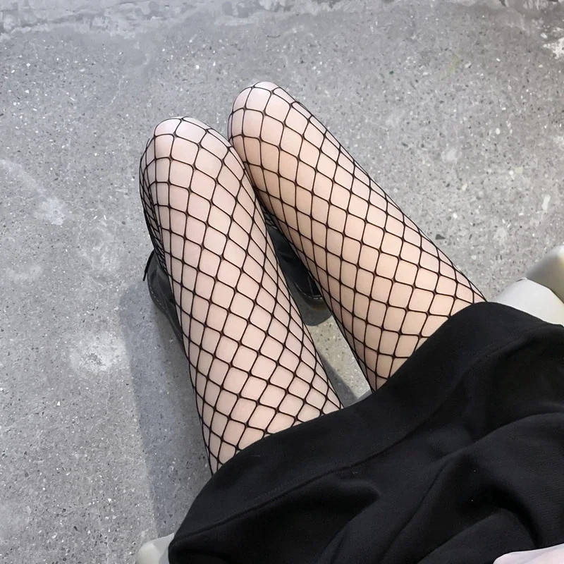 Club Party Strumpfwaren Weibliche Sexy Bunte Dessous Strumpfhosen Sexy Fishnet Frauen Mesh Strumpfhosen Aushöhlen Frauen Fisch Net Strümpfe – Detail 8