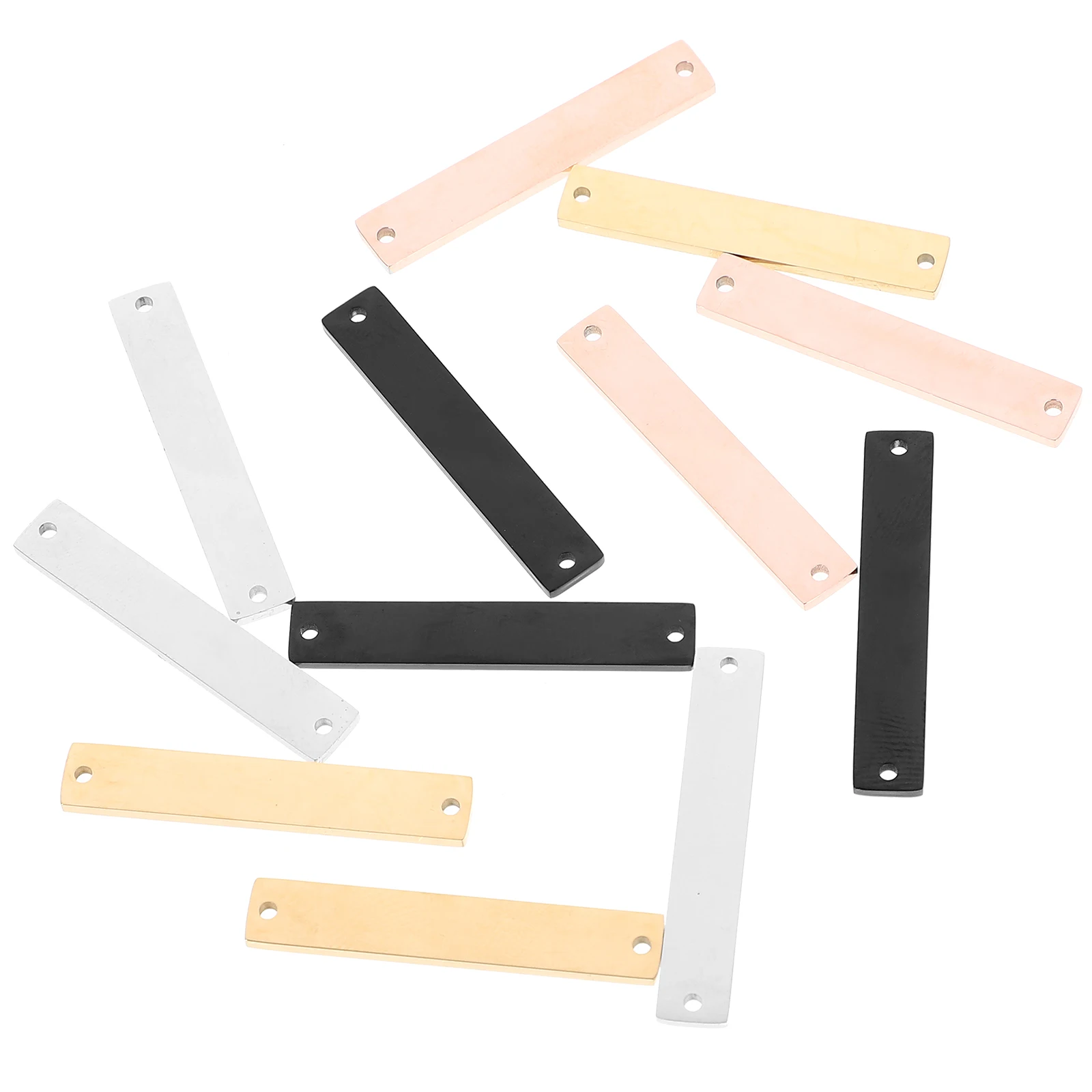 

12pcs Stainless Steel Pet Tags Engraving Blanks Dog Name Plates Anti Lost Id Charms For Jewelry Making Diy Metal Charms