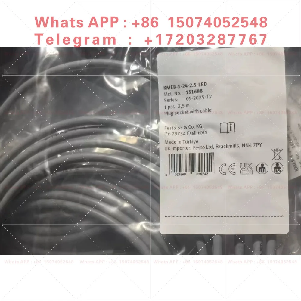 Socket with cable plug KMEB-1-24-2, 5-LED 151688 New in stock